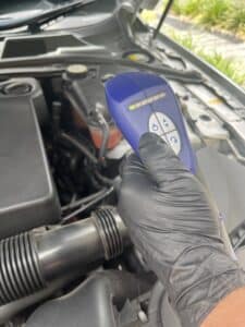 car air conditioning leak testing