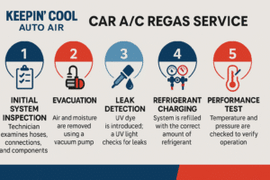 5 Steps of Car AC Regas Service