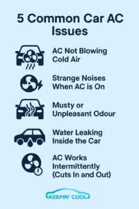 5 common car AC issues