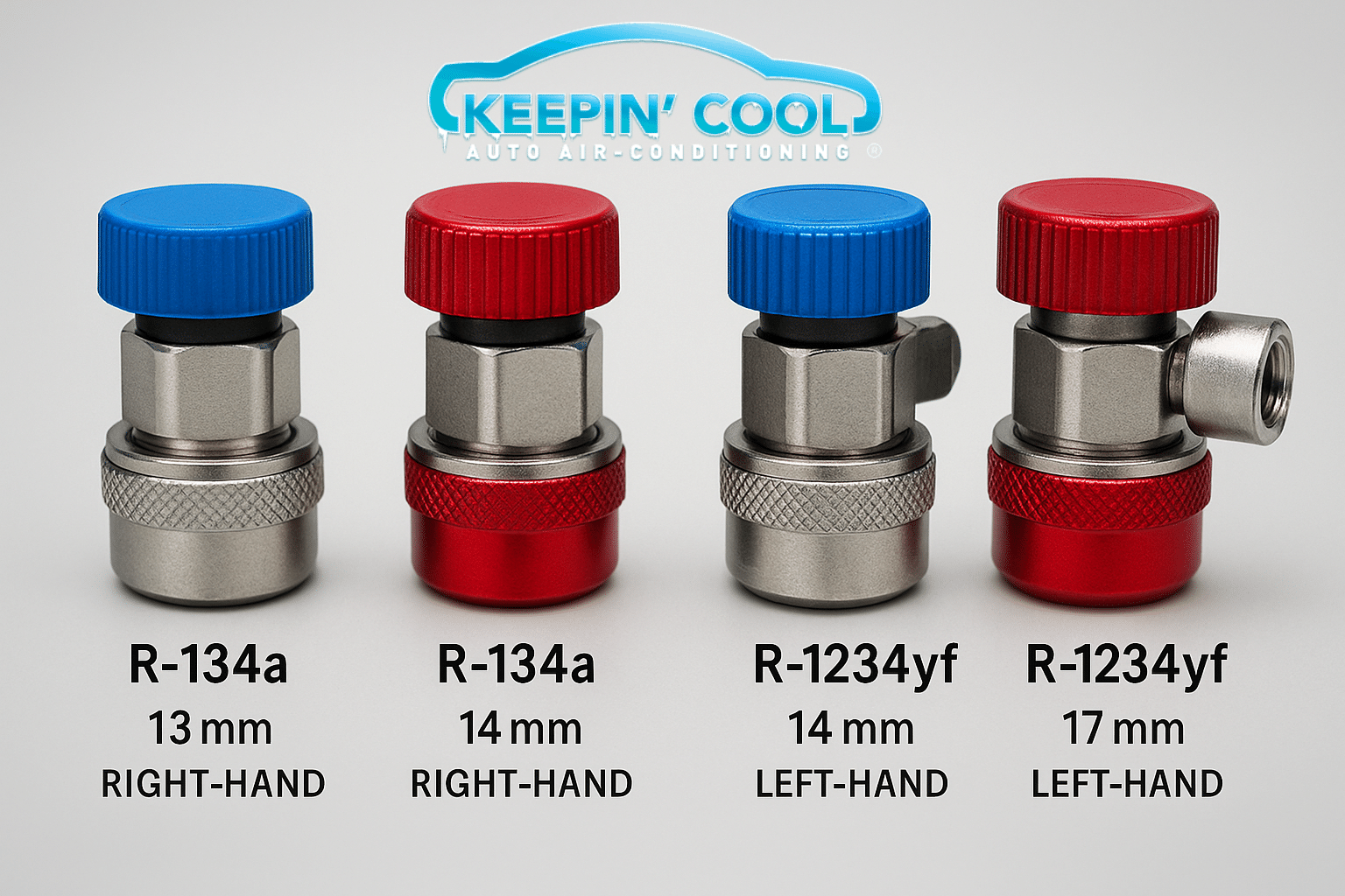 R-134a vs R-1234yf Car Air Conditioning Fittings