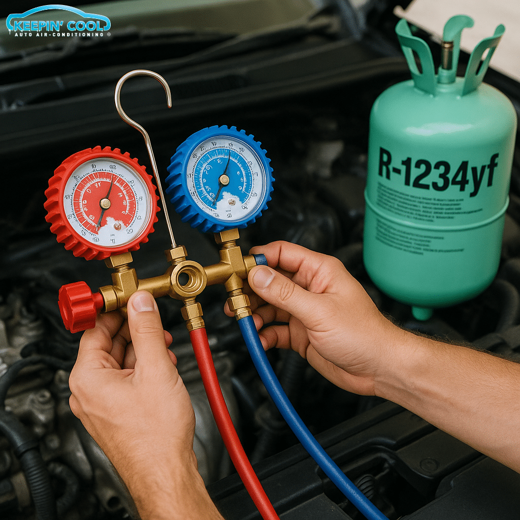 R1234YF Mobile Car AC Regas Brisbane
