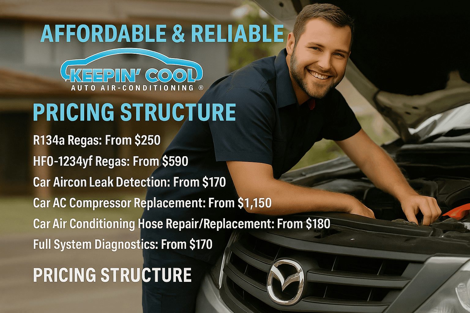 Affordable and Reliable Car AC Service Pricing Structure