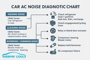 car AC diagnostic chart