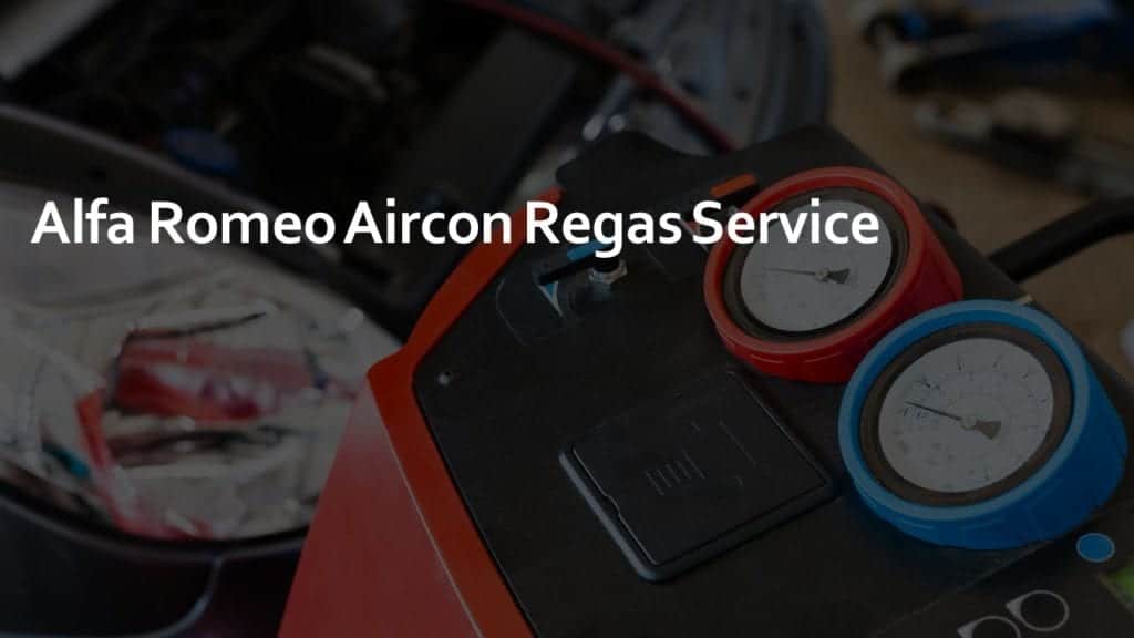 Alfa Romeo Aircon Regas Service